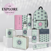 Mandala Doodles ist ein modernes türkisfarbenes Ro T-Shirt