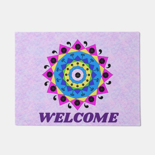 Mandala Door Mat Fußmatte (Vorderseite)