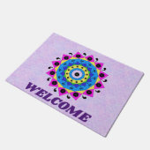 Mandala Door Mat Fußmatte (Schrägansicht)