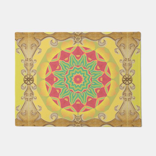 Mandala Door Mat Fußmatte (Vorderseite)