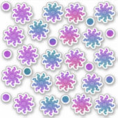 Mandala & Dots Glitzer Planer Sticker (Vorderseite)