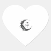 Mandala Dragonfly Gothic Dragonflies (1) Herz-Aufkleber (Vorderseite)