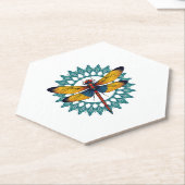 Mandala Dragonfly - Lotus Flower Insect Lover Ento Untersetzer (angewinkelt)