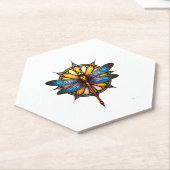 Mandala Dragonfly Luminous Sacred Geometry Spiritu Untersetzer (angewinkelt)