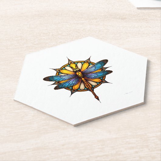 Mandala Dragonfly Luminous Sacred Geometry Spiritu Untersetzer (angewinkelt)