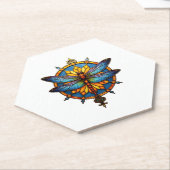 Mandala Dragonfly Luminous Sacred Geometry Spiritu Untersetzer (angewinkelt)