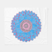 Mandala-Druck Fleecedecke (Vorderseite (Horizontal))