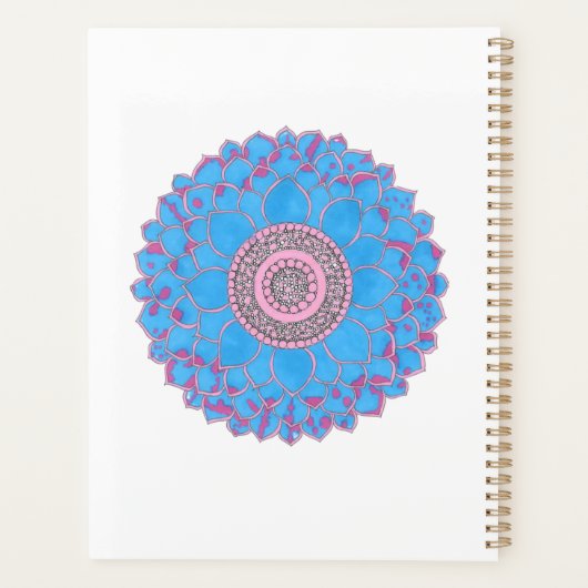 Mandala-Druck Planer (Rückseite)