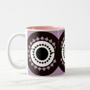 Mandala-Druck-Tasse Zweifarbige Tasse