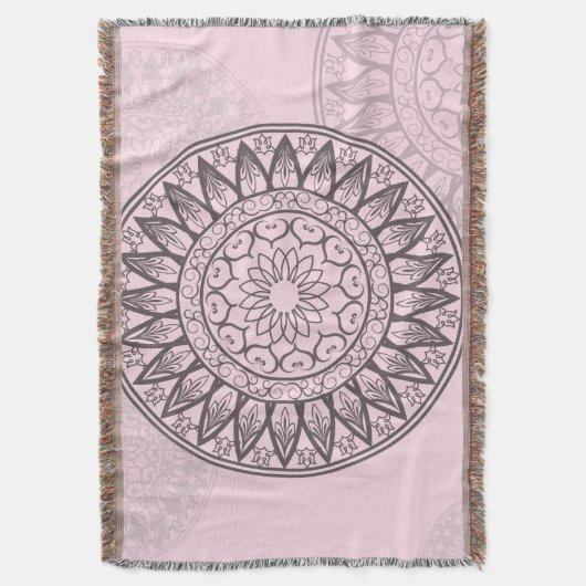 Mandala durch Kimologie im Rosa Decke (Vorderseite Vertikal)