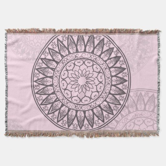 Mandala durch Kimologie im Rosa Decke (Vorderseite)