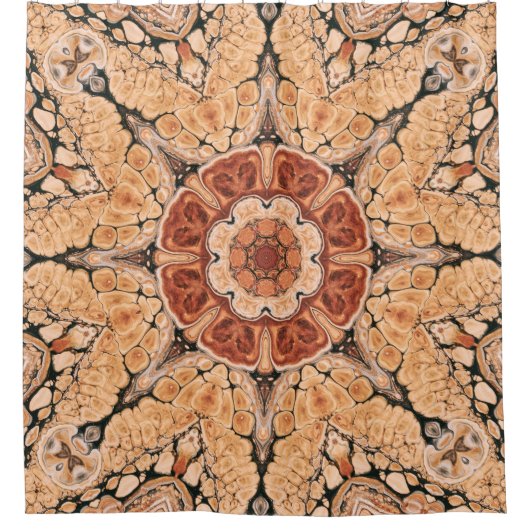 Mandala Duschvorhang (Vorderseite)