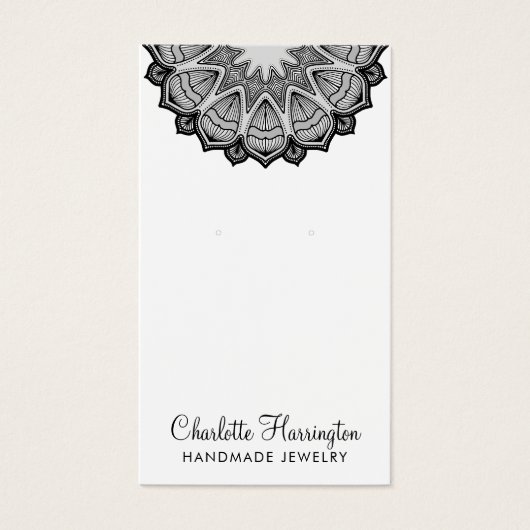 Mandala Earring Juwelier Display Card (Vorderseite)
