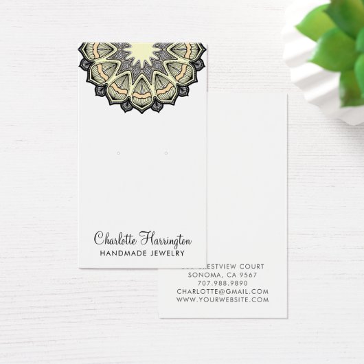 Mandala Earring Juwelier Display Card (Schreibtisch)