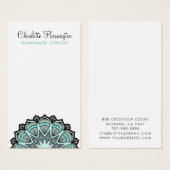Mandala Earring Juwelier Display Card (Vorne & Hinten)