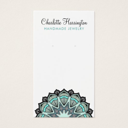 Mandala Earring Juwelier Display Card (Vorderseite)