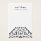 Mandala Earring Necklace Juwelier Display Card (Vorderseite)