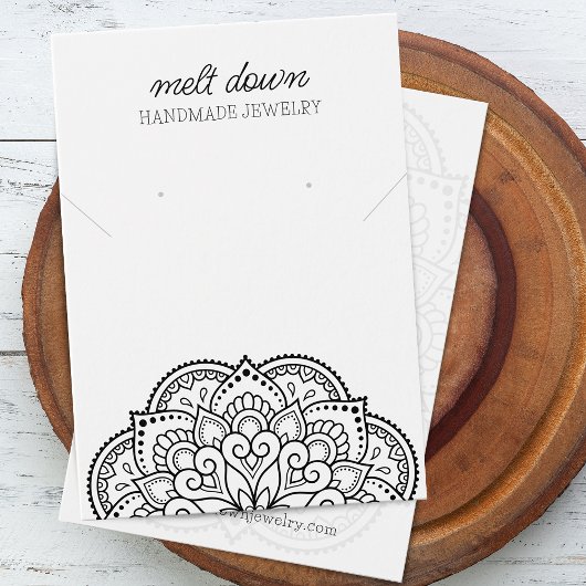 Mandala Earring Necklace Juwelier Display Card
