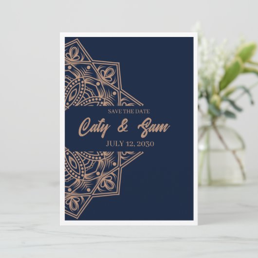 Mandala-Einladung Einladung (Stehend Vorderseite)