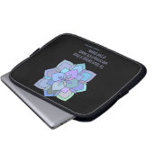 Mandala Eleanor Roosevelt Beauty Quote Laptopschutzhülle (Vorne Knopf)