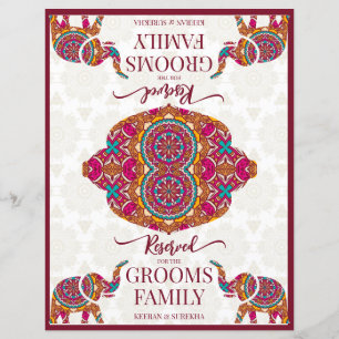 Mandala Elefant Indische Hochzeit vorbehaltenes Ze