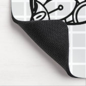 Mandala-Elefanten-Raster-Mauspad Mousepad (Ecke)