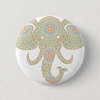 Mandala Elefantenkopf Design Button