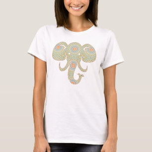 Mandala Elefantenkopf Design T-Shirt