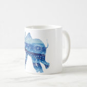 Mandala Elephant Art White 325 ml Klassische Tasse (VorderseiteRechts)