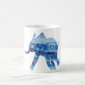Mandala Elephant Art White 325 ml Klassische Tasse (Mittel)