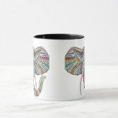 Mandala Elephant Coffee Tasse (Zentrum)