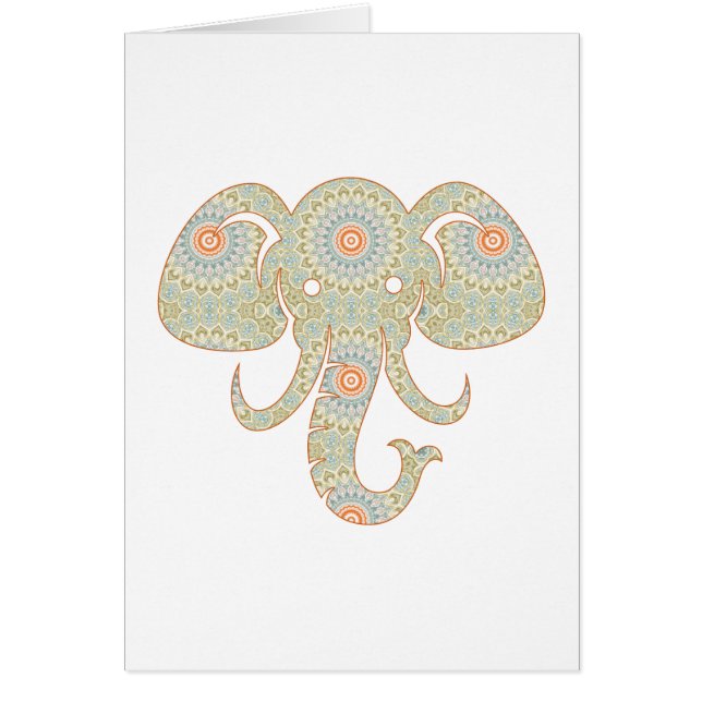 Mandala Elephant Head Design (Vorne)