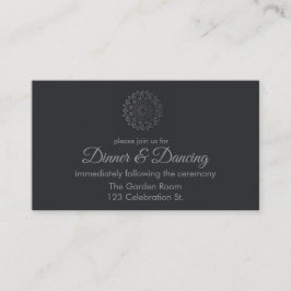 Mandala-Empfang mit modernem Black Paper schneiden Begleitkarte