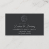 Mandala-Empfang mit modernem Black Paper schneiden Begleitkarte (Vorderseite)