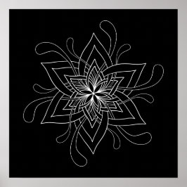 Mandala Erwachsenenfarbenplakat Poster