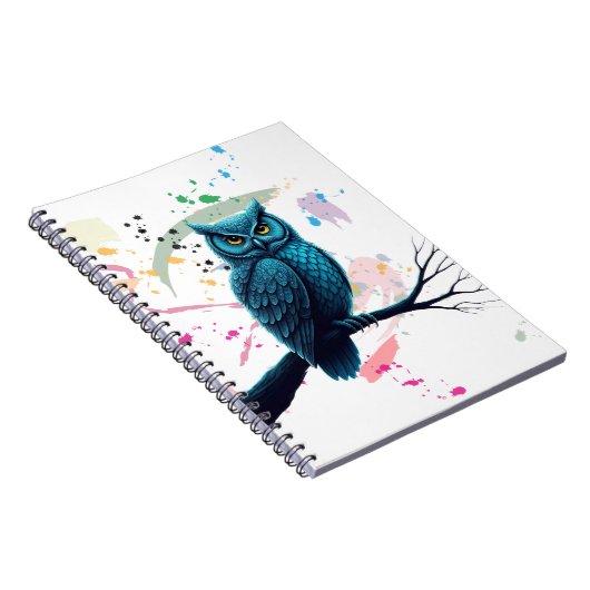 Mandala-Eule-Design Notizblock (Rechte Seite)