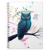 Mandala-Eule-Design Notizblock (Vorderseite)