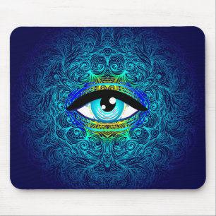 Mandala Eye Mouse Pad Mousepad