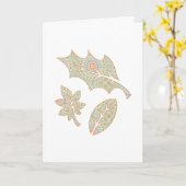 Mandala Falling Blätter Design Karte (Gelbe Blume)