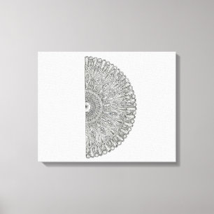Mandala Fan Leinwanddruck