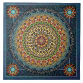 Mandala-Fantasie-Fliese Fliese (Vorderseite)