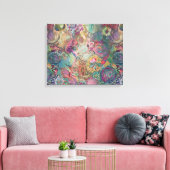 Mandala Fantasy Wall Art Leinwanddruck (Insitu (Wohnzimmer))