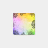 Mandala farbenfroh post-it klebezettel (Vorderseite)