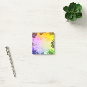 Mandala farbenfroh post-it klebezettel
