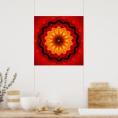 Mandala Fire Poster (Küche)