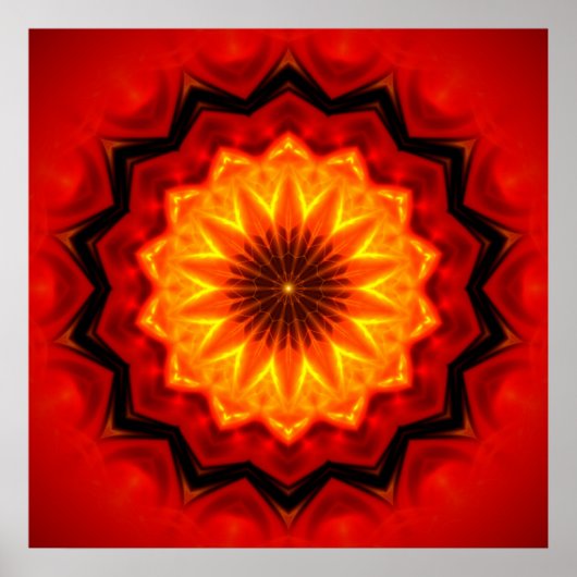 Mandala Fire Poster (Vorne)