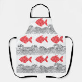 Mandala-Fisch-Schürze Schürze (Vorderseite)