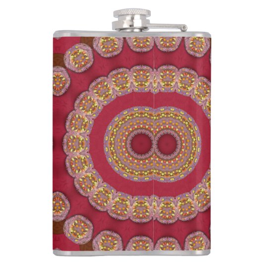 Mandala Flachmann (Rückseite)