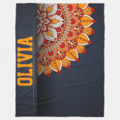 Mandala Fleece Blanket (Vorderseite)