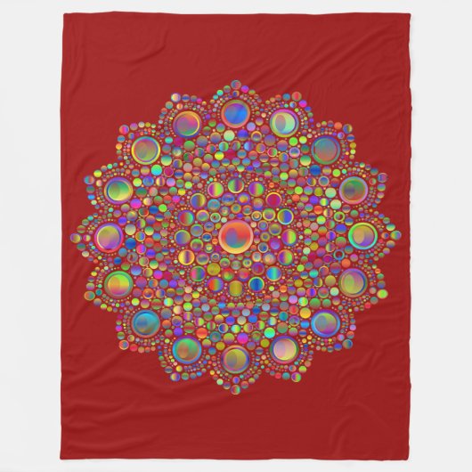 Mandala Fleecedecke (Vorderseite)